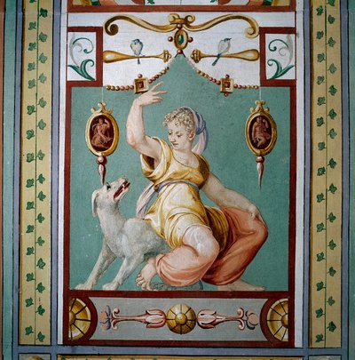 Sadakat Alegorisi (fresk) by Giallo Fiorentino