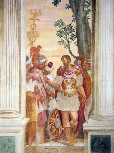Masinissa beklenmedik bir şekilde gelir by Giambattista Zelotti
