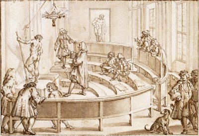 Academia Clementina, Bologna, Çizim Ustası Tarafından Konumlandırılan Bir Çıplak ile, Farnese Herkül ötesinde by Giampietro Zanotti