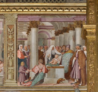 Orta Nef, Beşinci Kuzey Açıklığı, Tapınakta Sunum, Gian Francesco Bembo by Gian Francesco Bembo