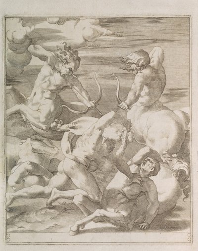 Herkül ve Sentorlar arasındaki savaş, 1527 by Gian Jacopo Caraglio