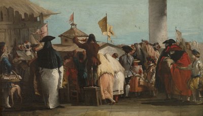 Mondo Novo, yaklaşık 1764-1765 by Giovanni Domenico Tiepolo
