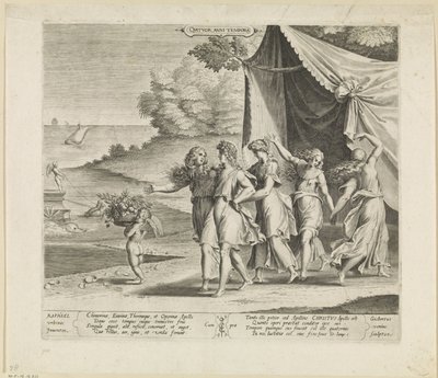 Apollo ve dört mevsim Quatro anni tempora (nesne üzerindeki başlık) by Gijsbert Van Veen