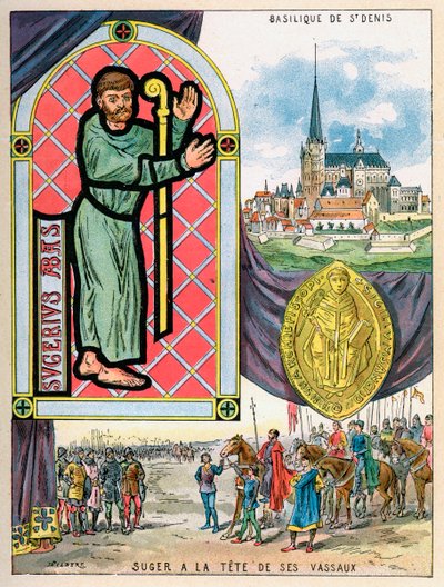Abbot Suger, Fransız başrahip devlet adamları, 1898 by Gilbert