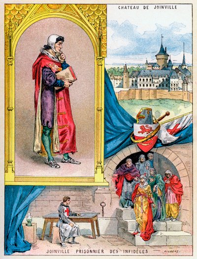 Jean de Joinville, ortaçağ Fransa tarihçisi, 1898 by Gilbert