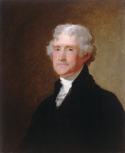 Thomas Jefferson, c. 1821. by Gilbert Stuart