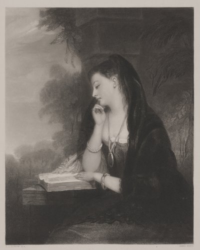 Dalgın (su meraklısı) by Gilbert Stuart Newton