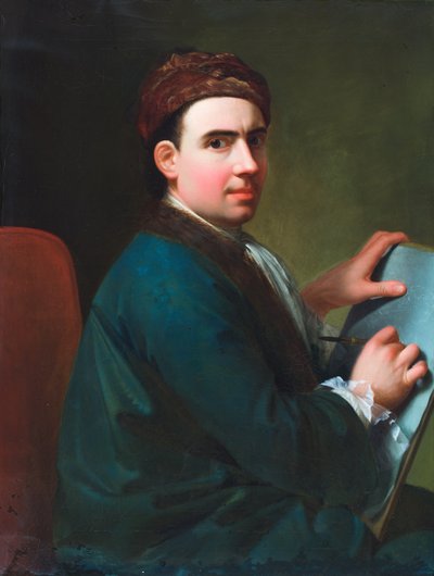 Kendi portresi (tuval üzerine yağlıboya) by Giles Hussey