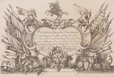 Birkaç Parça ve Süsleme Darquebuzerie 4. genişletilmiş baskı, yakl. 1776. by Gilles Antoine Demarteau