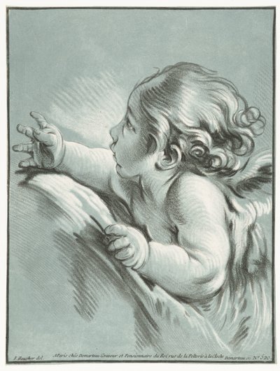 Putto Buste d'Amour by Gilles Demarteau