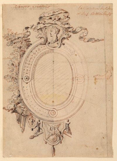 Venüs Muzaffer Teması Üzerine Oval Çerçeve Tasarımı by Gilles-Marie Oppenord