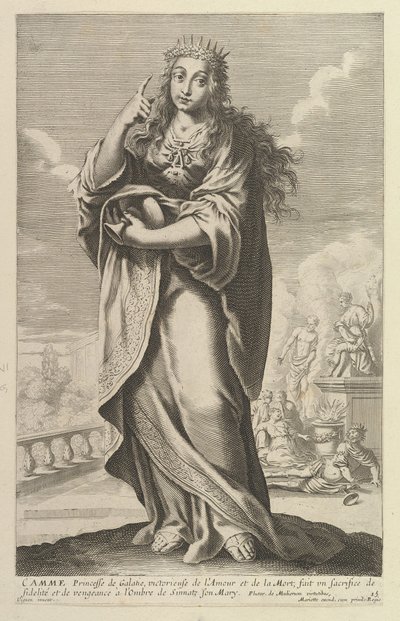 Camme, 1647. Yaratıcılar: Gilles Rousselet, Abraham Bosse. by Gilles Rousselet and Abraham Bosse