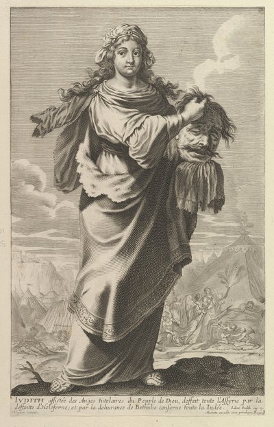Judith, 1647. Yaratıcılar: Gilles Rousselet, Abraham Bosse. by Gilles Rousselet and Abraham Bosse
