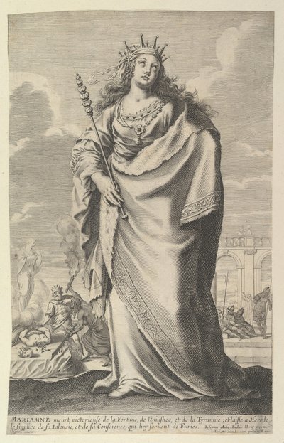 Marianne, 1647. Yaratıcılar: Gilles Rousselet, Abraham Bosse. by Gilles Rousselet and Abraham Bosse
