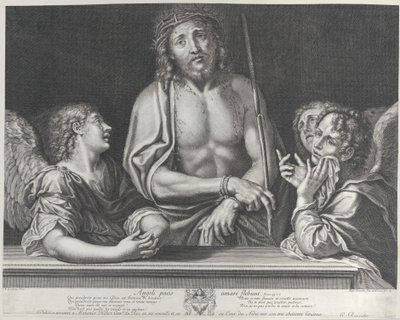 Üç melekli Ecce Homo, 1634-86. by Gilles Rousselet