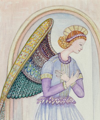 Melek, 1995 (wc) by Gillian Lawson