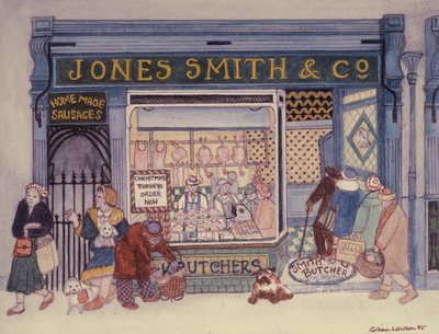 Jones Smith & Co., Kasap Dükkanı by Gillian Lawson