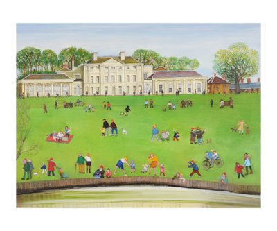 Kenwood, Hampstead, 2011 (tuval üzerine yağlı boya) by Gillian Lawson