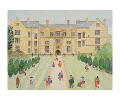 Montacute House (kağıt üzerinde wc) by Gillian Lawson