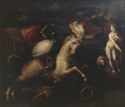 Saint George (panel üzerine yağ) by Gillis (c.1535 99) Congnet