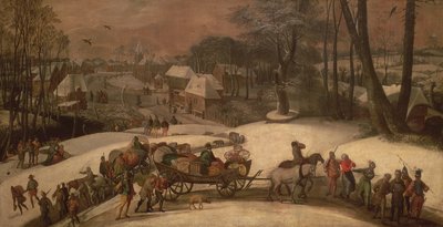 Kışın Bir Askeri Sefer, c.1590 by Gillis Mostaert