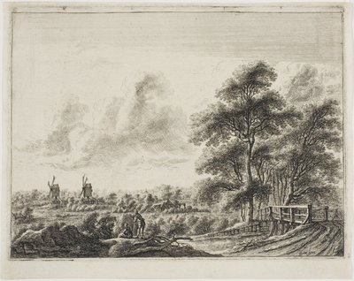 Küçük Köprü ile Manzara by Gillis Neyts