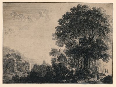 Bir Manzaradaki Adam ve Köpeği by Gillis Neyts