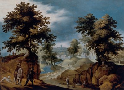 Figürlü Manzara by Gillis van III Coninxloo