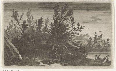 Gece manzara Altı manzara (dizi başlığı) by Gillis van Scheyndel (I)