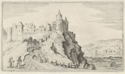 Bir tepede müstahkem kasaba On iki manzara (dizi başlığı) by Gillis van Scheyndel (I)
