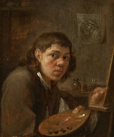 Stüdyoda Otoportre, c. 1645. by Gillis van Tilborgh the younger
