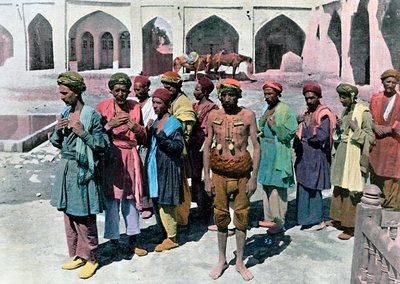 Dervişler ve şehitler, Tahran, c1890 by Gillot