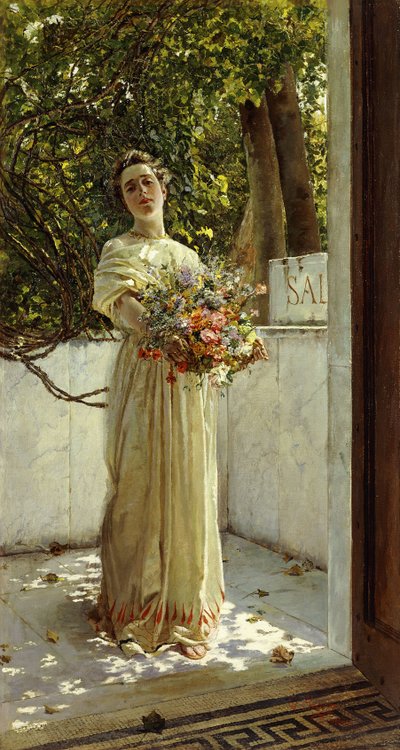 çiçek toplayıcı, by Gioacchino Pagliei