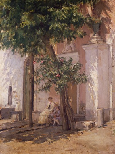 Villa Garzoni, Gioacchino Toma (1836-1893), resim. by Gioacchino Toma