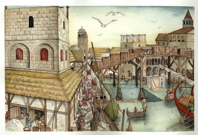 Orta Çağ: 11. yüzyılda Rialto Köprüsü