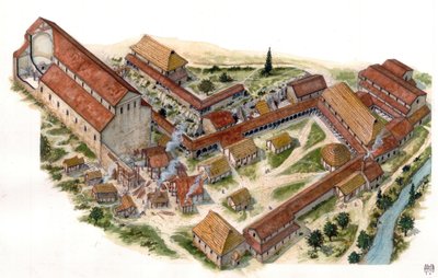 Preroman sanatı: 8. yüzyılda kurulan Volturne Aziz Vincent (St. Vincent) İyilik Manastırı