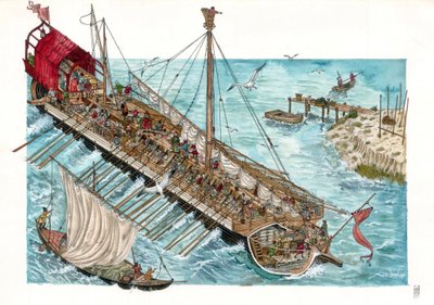 Giorgio Albertini tarafından 15. yüzyıl Venedik kadırgasının yeniden inşası. by Giorgio Albertini