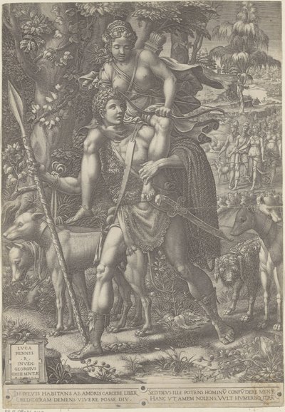 Alegoriler op de Jacht avcılık alegorisi by Giorgio Ghisi