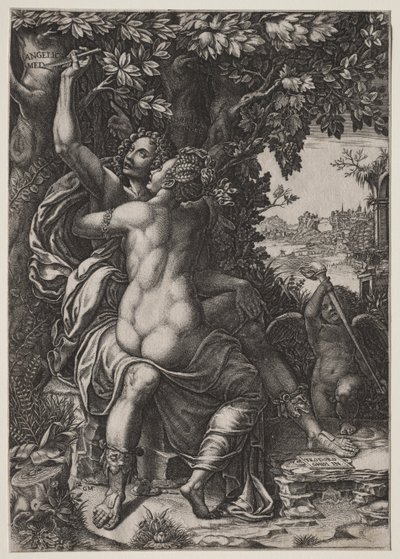 Angelica ve Medoro by Giorgio Ghisi