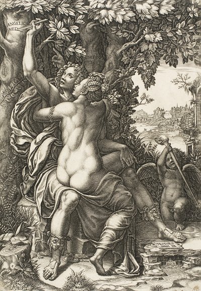 Angelica ve Medoro, c.1570 by Giorgio Ghisi
