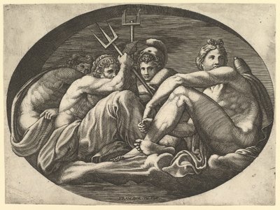 Plüton, Neptün, Minerva ve Apollo, Francesco P..., 1560