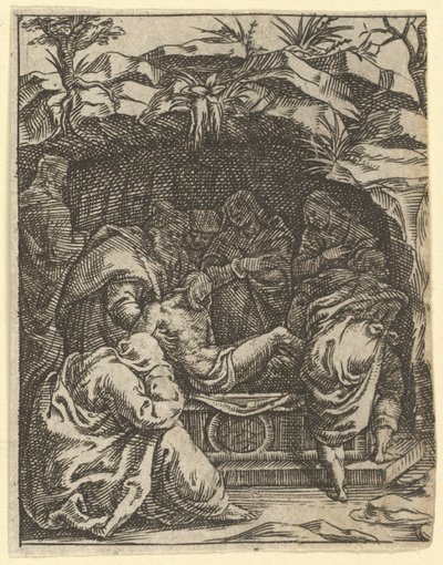 The Virgin of Sorrows: The Entombment, Vi..., 1575