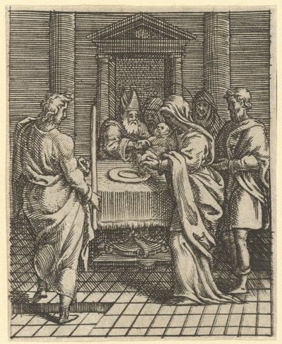 Acıların Bakiresi: Tapınaktaki Sunum, çevreleyen dokuz bölmeden biri..., 1575