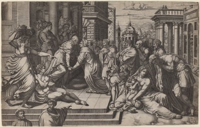 Ziyaret by Giorgio Ghisi after Francesco Salviati