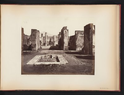 İtalya, Pompeii'deki Casa di Pansa kalıntılarının görünümü Casa di Pansa (Pompei) (nesne üzerindeki başlık) by Giorgio Sommer (attributed to)