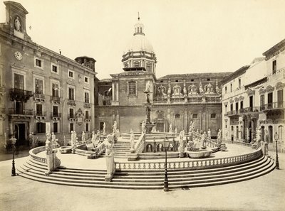 Pretoria Çeşmesi, Palermo, İtalya, Giorgio Sommer tarafından fotoğraf by Giorgio Sommer