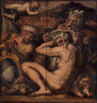 Borgo San Sepolcro ve Anghiari Alegorisi, 1563-1565 by Giorgio Vasari