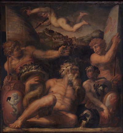 Cortona ve Montepulciano Alegorisi, 1563-1565 by Giorgio Vasari
