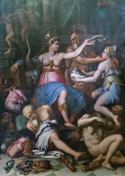 Adalet, Hakikat ve Ahlaksızlık Alegorisi by Giorgio Vasari