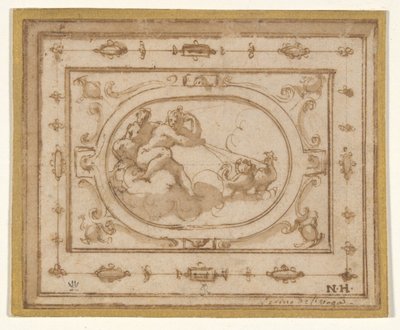 Aurora ve Tithonius, Aretino performansı için sahne dekorasyonu için çalışıyorlar by Giorgio Vasari